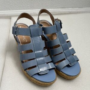 Vionic Blue Strappy Sandals with Wedge Heel size 7